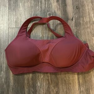 Lululemon sports bra, size 34D, mulled wine
